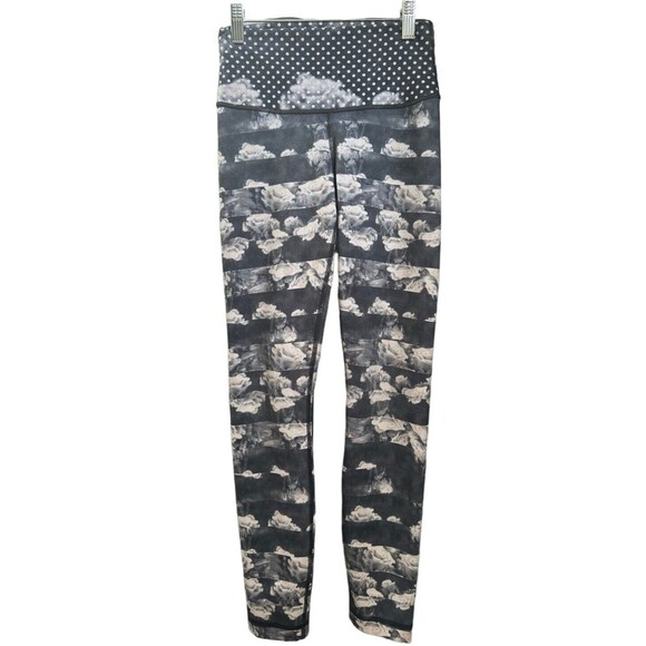 lululemon athletica Pants - Lululemon High Times Pant *Full-On Luon Dream Rose Stripe Neutral Blush Black, 4